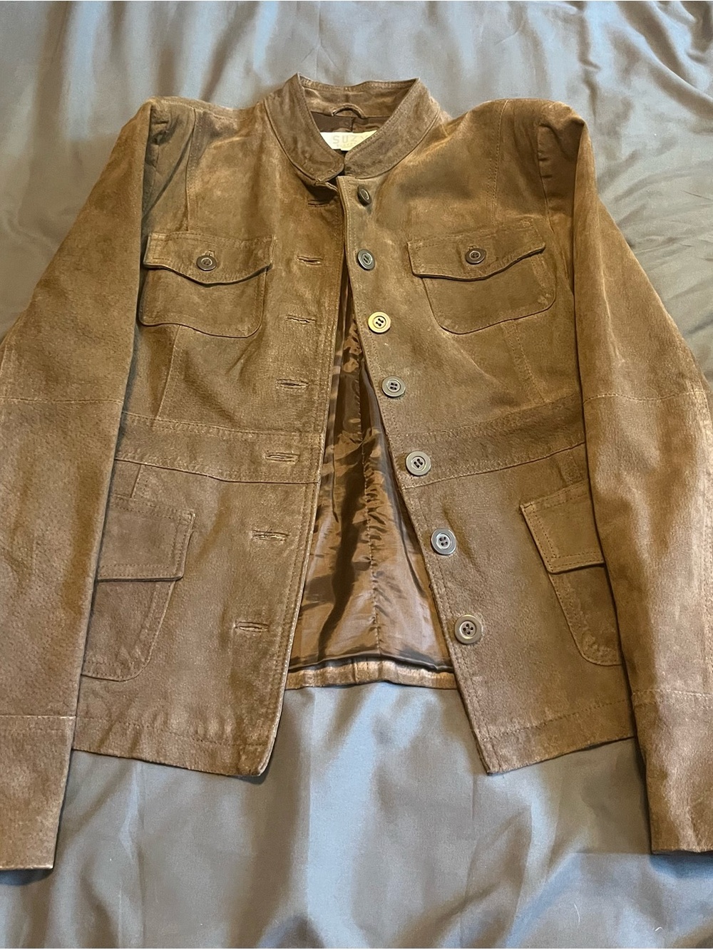 Suzy Shier Brown Suede Jacket